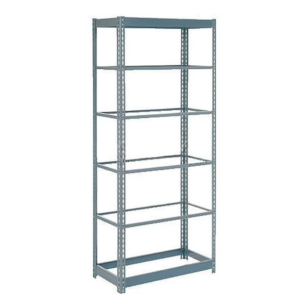 Heavy Duty Shelving 36W x 12D x 84H With 7 Shelves, No Deck, Gray